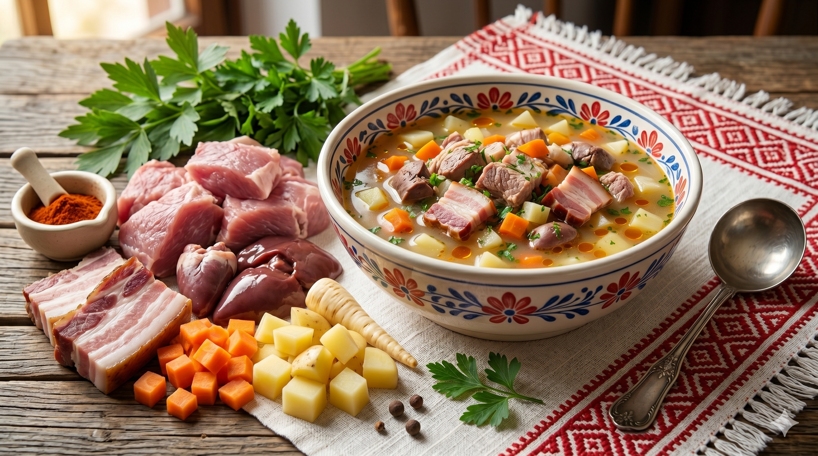Ciorba de porc de post-taiere